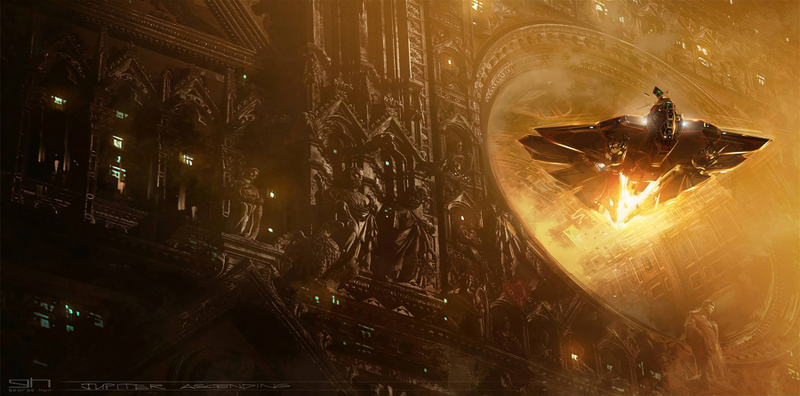 Illustration for article titled The concept art of Jupiter Ascending is glorious eye candy